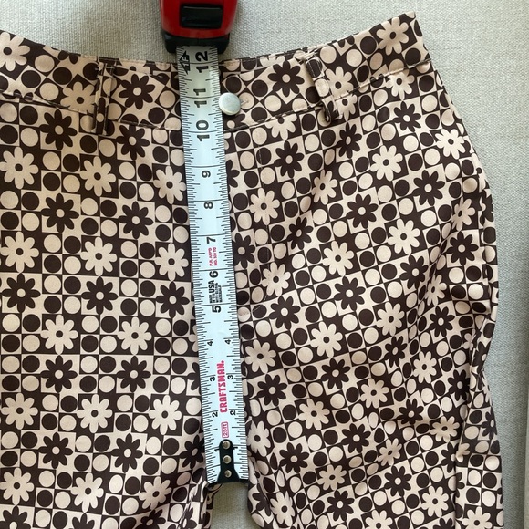 vintage checkered floral pants - Picture 8 of 9